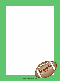 football paper border