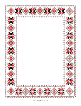 Ornament Cross Stitch page border