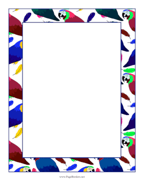 Parrots page border