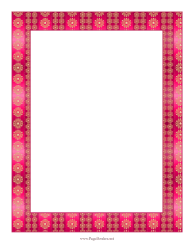 Silk Ornamental Pattern page border