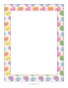 Candy Hearts page border