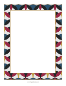 Geometric Drip page border