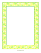 Green Apples page border