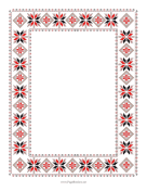 Ornament Cross Stitch page border